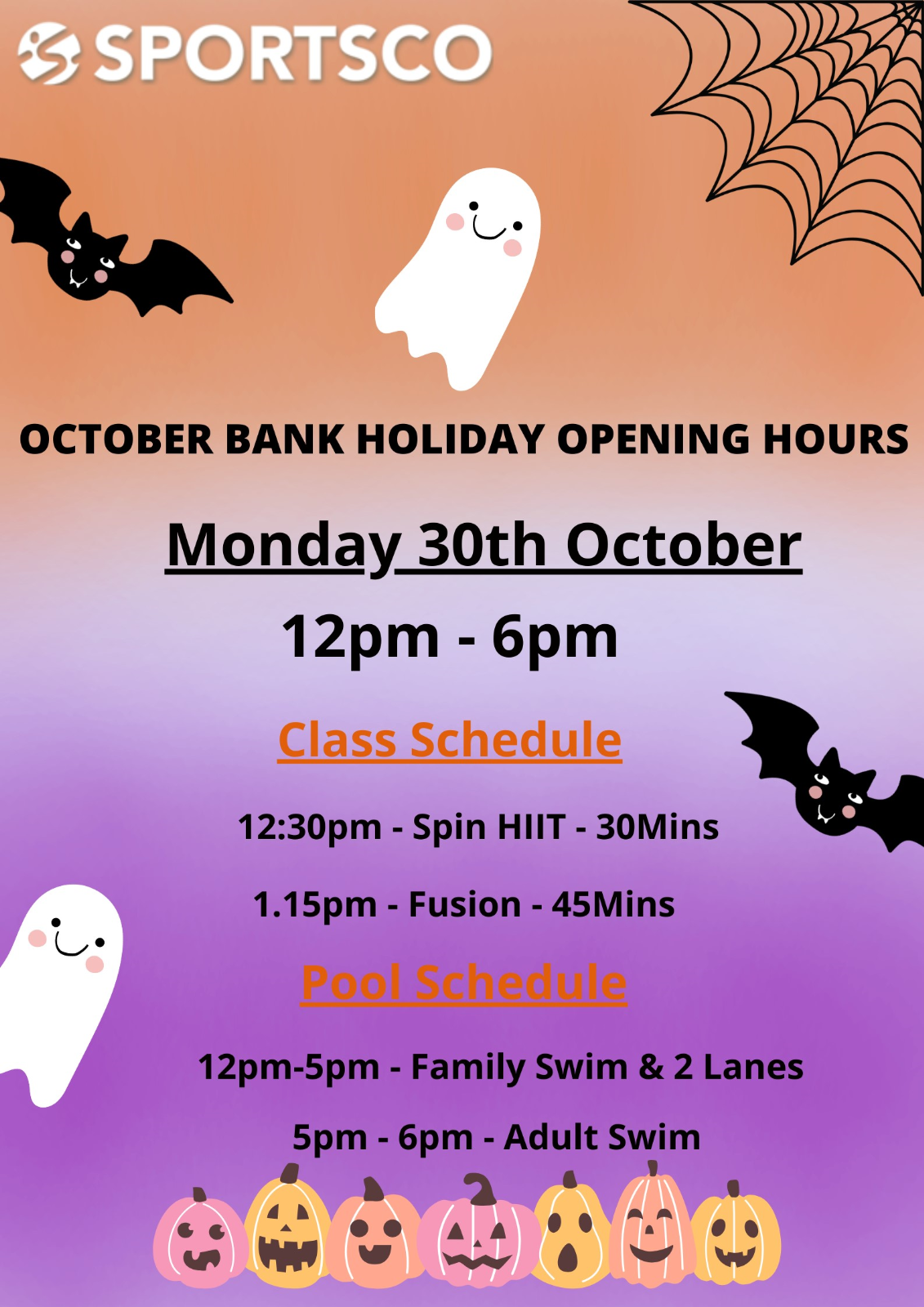 October Bank Holiday Hours 2023