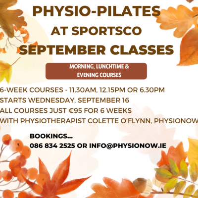 Physiopilates Course Starting 16th September 2026