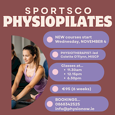 Physiopilates Course Starting 4th November 2026